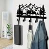 Deer Metal Key Holder for Wall, Key Holder Wall Mount, Key Rack, Key Hooks for Living Room, Hallway, Office