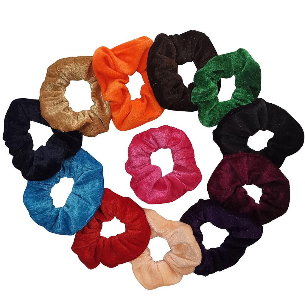 

резинки для волос из бархата и хлопка, 12 шт., резинки для волос, резинки для волос, веревки, аксессуары для волос