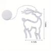 LED Christmas Suction Cup String Lights Battery Box Transparent Deer Bell Snowflake Christmas Tree Colored Lights Holiday Decoration Lights
