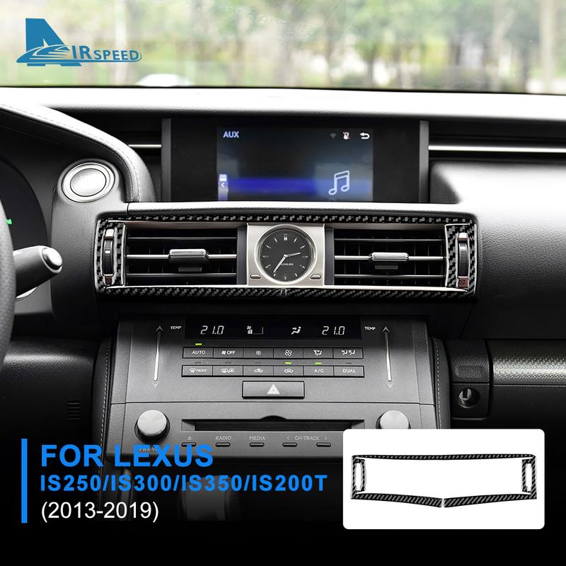 Real Soft Carbon Fiber Sticker For Lexus IS 250 300 350 200T 2013 2014 2015 2016 2017 2018 Car Outlet Frame Accessories