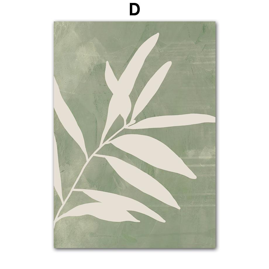 Plant Leaves Rainbow Geometry Abstract Boho Wall Art Canvas Painting Nordic Posters & Prints Wall Pictures For Living Room Decor