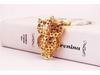 Colorful Rhinestone Owl Keychain Pendant for Women's Bags