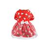 Beautiful Xmas Tree Pattern Eye-catching Pet Clothing Christmas Festival Skirt for Winter