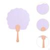 50 Pieces Blank Paper Fans Folding Fan DIY Coloring Game for Children Crafts