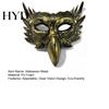 Bequeme Sichtmaske Halloween Adler Halbmaske, Vintage Gold Venezianischer Stil Maskenball Gothic Cosplay Requisiten Kostüm