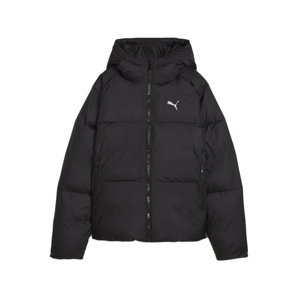 Женская длинная хлопковая куртка Puma Poly Puffer с водонепроницаемой молнией и капюшоном, с длинным рукавом, женские куртки 626489-01 XS
