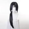 Anime Itachi Uchiha Uzun Düz Siyah Uchiha Itachi Cosplay Peruk Isıya Dayanıklı Sentetik Peruk + Kafa Bandı + Peruk Kap