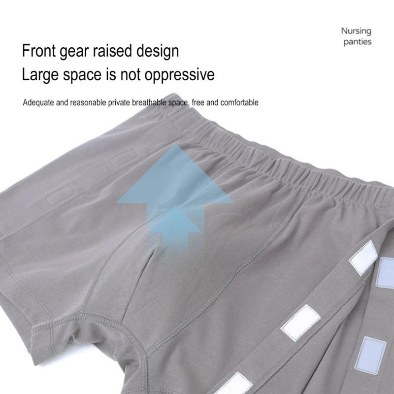 Full-Open Patient Care Shorts Postoperative Easy-On/Easy-Off Care Shorts