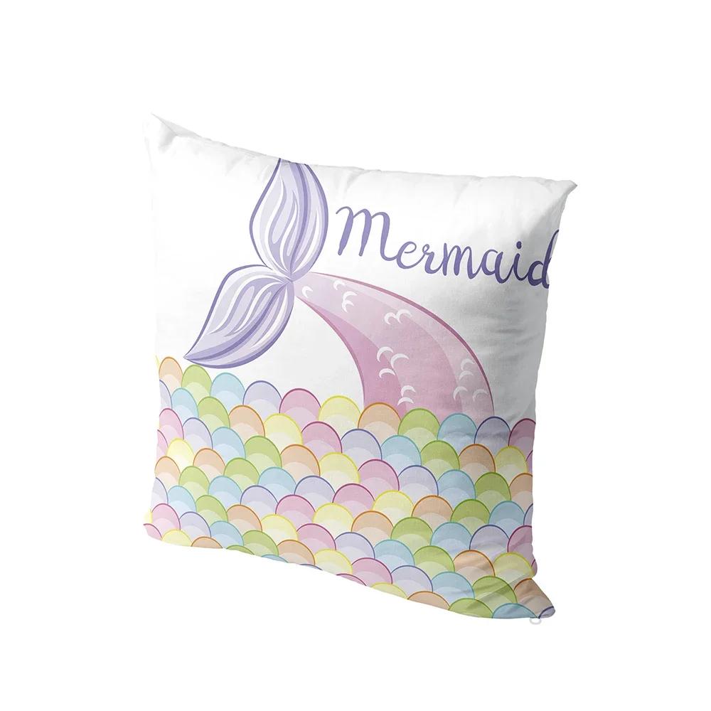 Kawaii Animal Pillowcase Cute Pig Elephant Strawberry Scale Print  Home Decor Cushion Cover