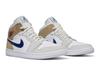 Air Jordan 1 Mid 'White Khaki Blue Void'