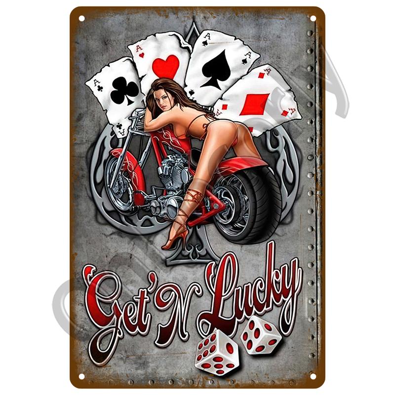 Wanddekoration Retro Motoröl Gas Racing Metallschild Vintage Poster Für Eisenplatte Garage Man Cave Zubehör Blechschild Dekor