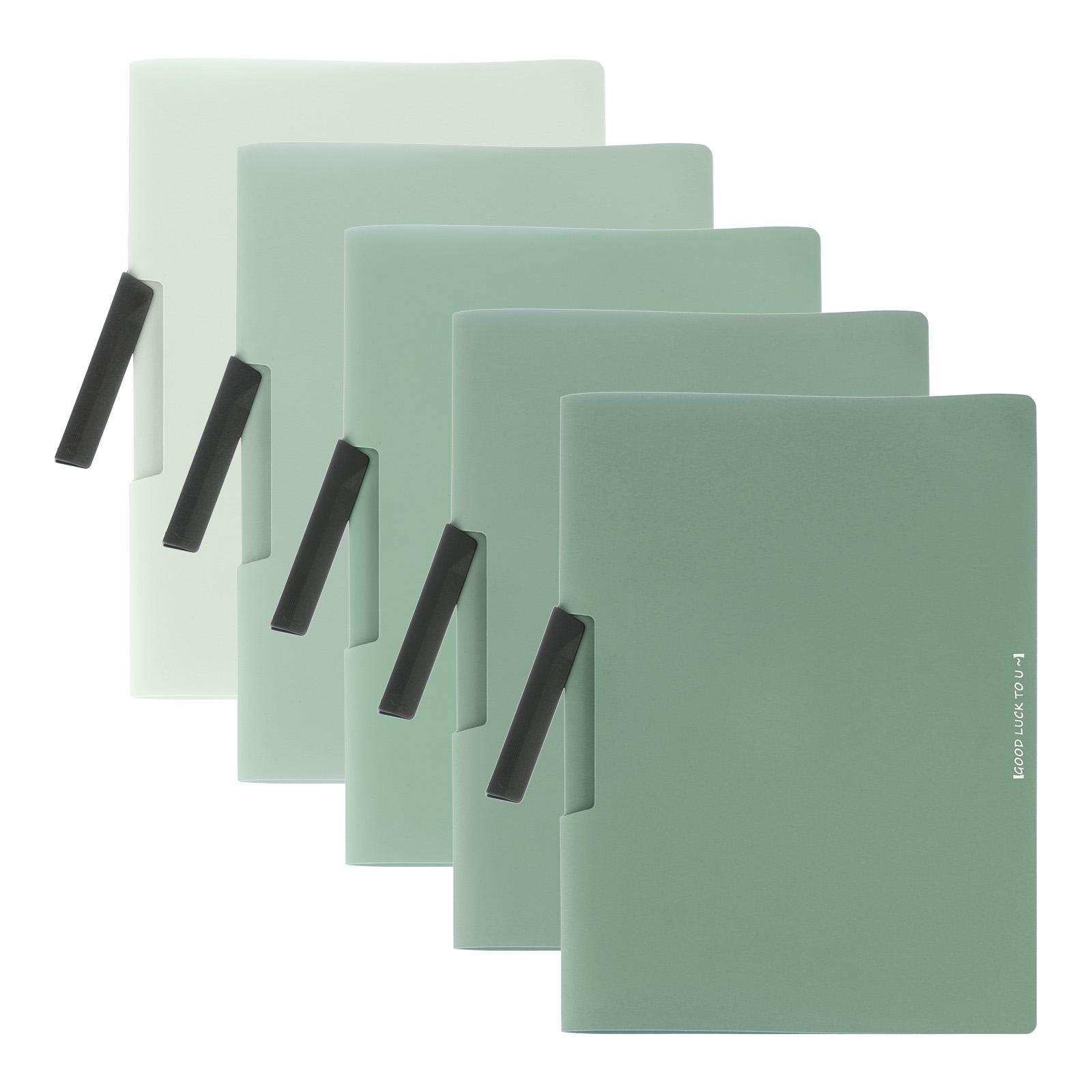 

5/10Pcs Plastic Folder with Mid-Side Swing Clip Report Folder Front Presentation Folders for A4 Paper Business Documents Resume
