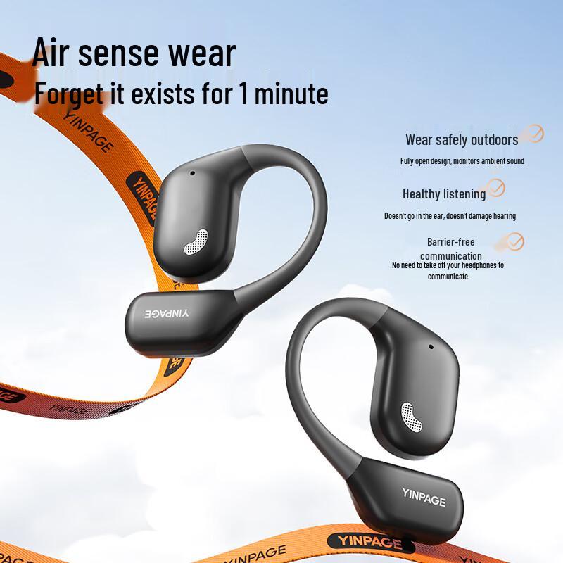 Yinbeiqi Open Air Open-Ear Bluetooth Ear Hook Sports Earphones