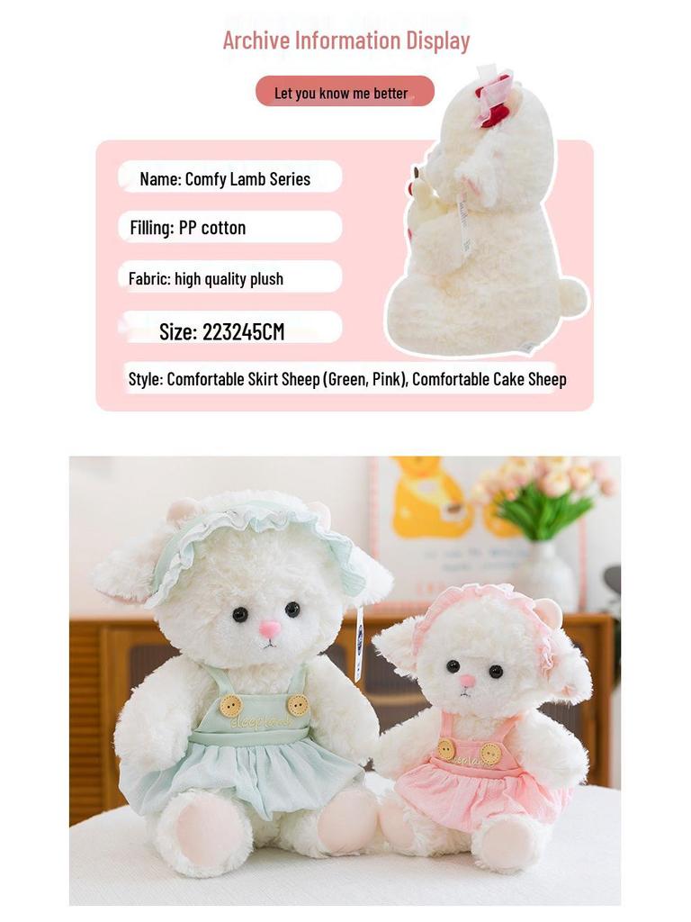 Cozy Lamb Plush Toy - Adorable Sheep Doll for Children's Day Gift