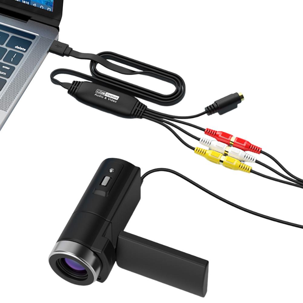 USB Video Capture Card VHS VCR TV DVD VHS To Digital Converter USB To AV Video Capture Adapter for Mac/PC