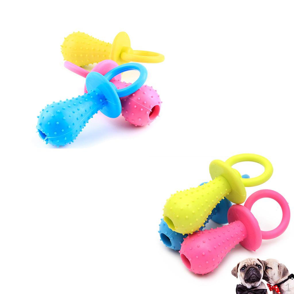 

6 Chew Healthy Rubber Pacifier Dog Resistant Random