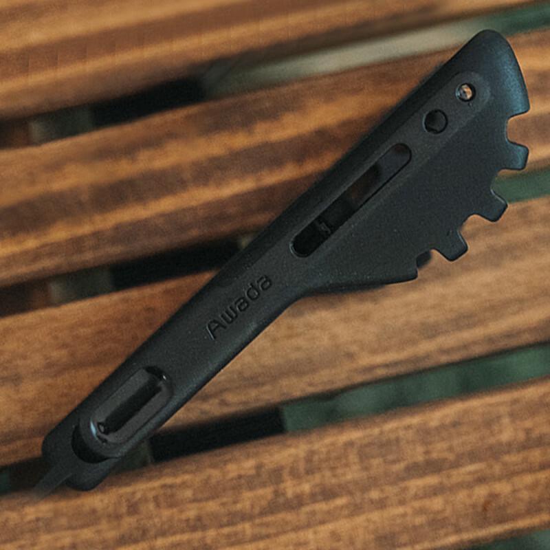 

AWADA Portable Foldable Silicone Camping Food Tong One Size