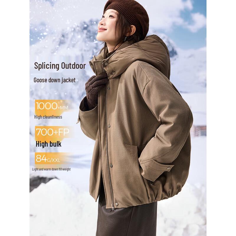 Mohanyimei Women s Workwear Goose Down Puffer Jacket 2XL