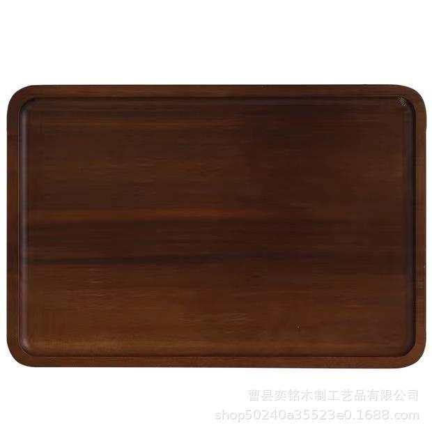 

Поднос из акации, домашний деревянный чайный сервиз, поднос для хранения, ресторанный поднос для десертов, поднос для сервировки, обеденная тарелка из цельного дерева 35x14x2