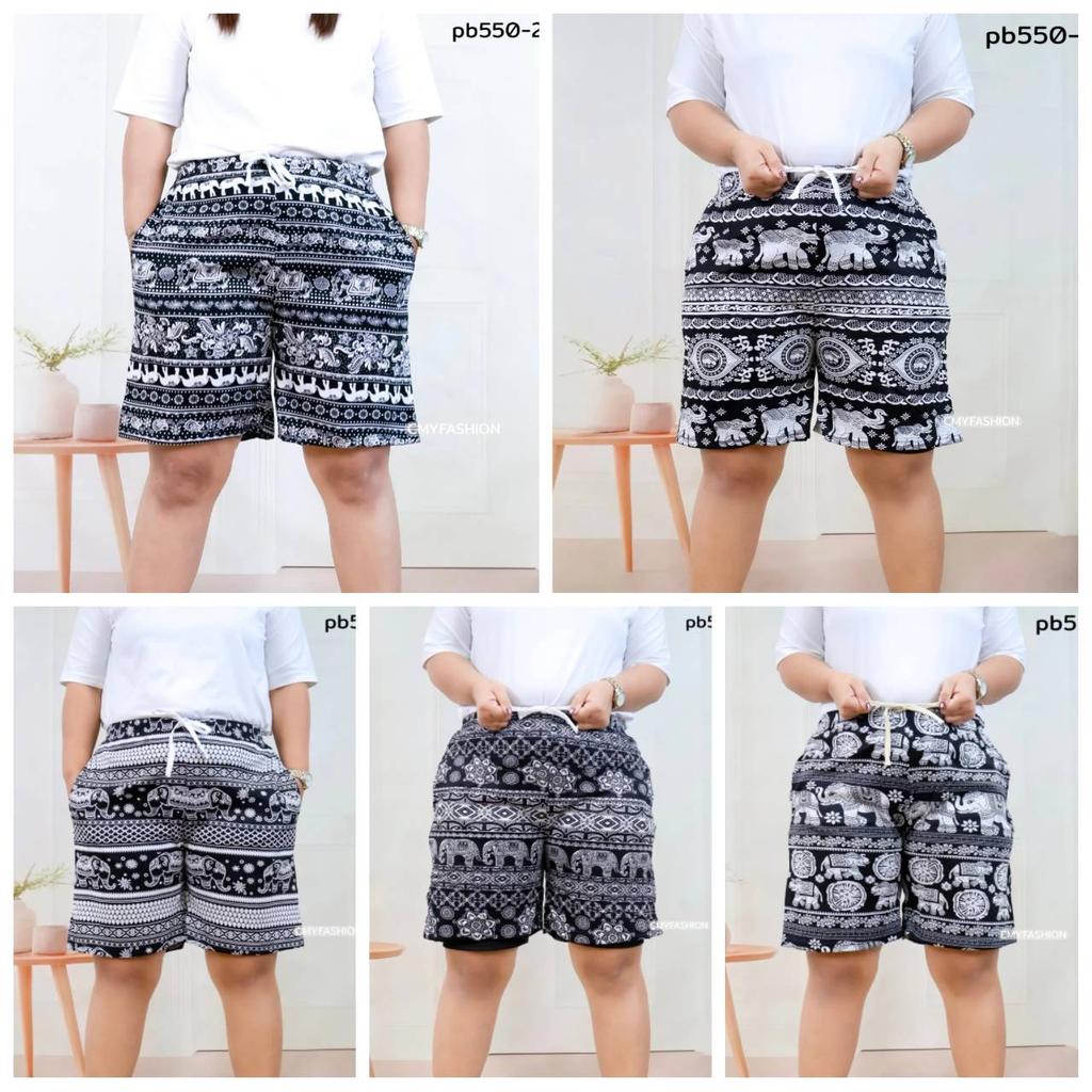 Słoniowe Spodnie Szorty Casual Regulowane Elastyczny Wysoki Pas Sznurek Pasek Duży Plus Size Kobiety Nadruk Streetwear Plaża Bohemian Retro Vintage Boho