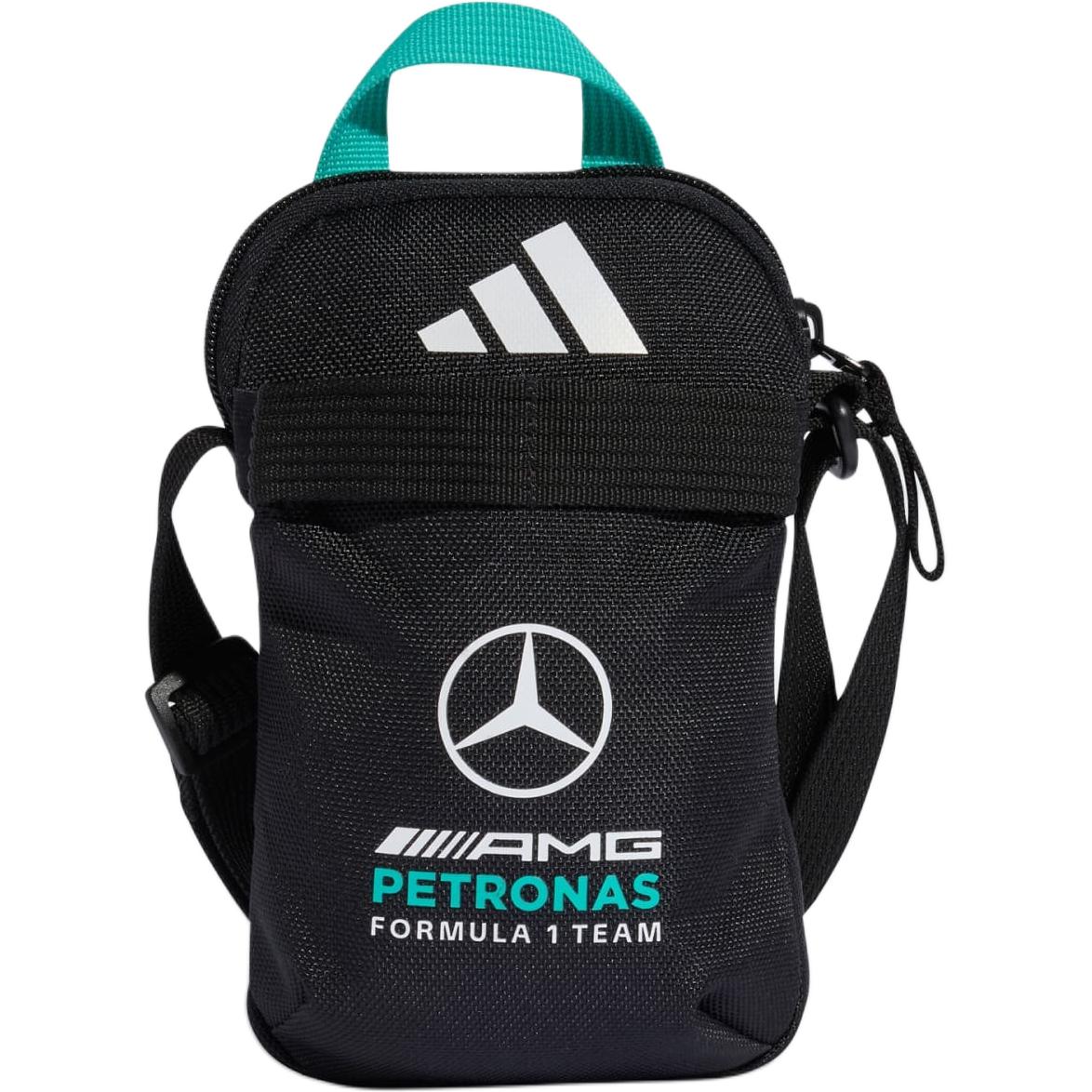 Adidas MERCEDES AMG Zip Closure Polyester Travel Storage Bag Men s Black KF1777