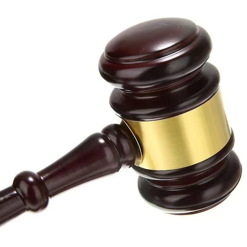 Solid Wood Judge's Gavel: Children's First Birthday Prop & Court-Themed Decoration.