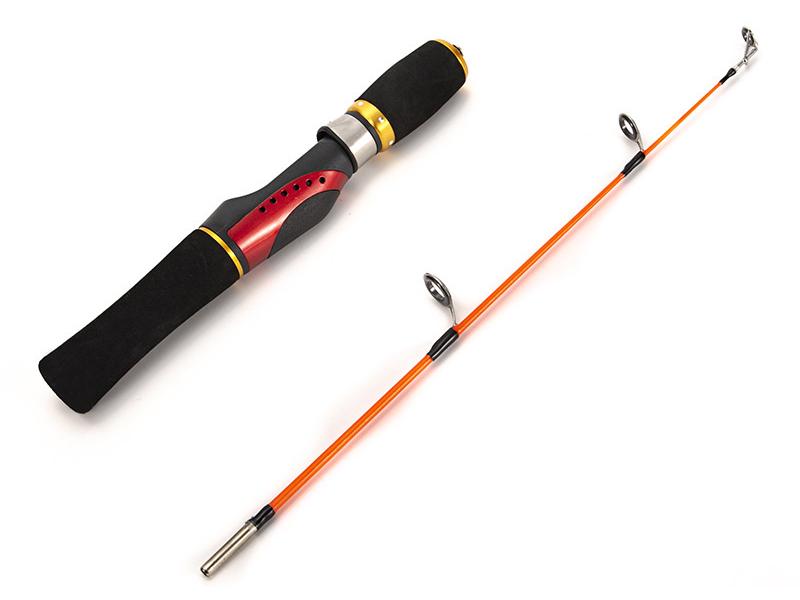 52cm Ultraleichte Glasfaser Winter Eisangelrute mit zweigeteiligem Griff