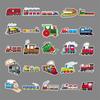 50PCS Train Graffiti Cartoon Stickers for Kids - Waterproof DIY Suitcase & Phone Decor