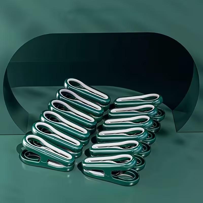 New 12/24/36-Piece Plastic Clothes Pins With Storage Basket Laundry Hanging Pegs For Socks Underwear Household Organization