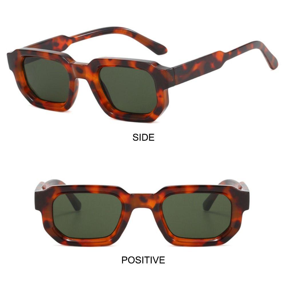 Y2K Square Frame Sunglasses UV400 Protection Punk Sun Glasses Retro Small Shades for Women & Men