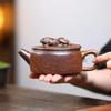 Chinese Yixing Handmade Purple Clay Teapot Hand-carved Landscape Zisha Tea Pot Tradition Household Beauty Kettle Tea Set 240ml