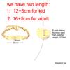Baby Kids Bracelet, Stainless Steel Chain Bracelet Adjustable Link without Name,Girl Boy Children Birthday Gift