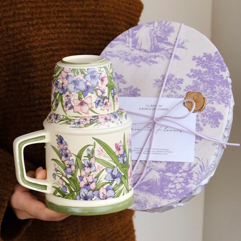 Vintage Wind Ceramic Teapot and Cup Set - Perfect Gift for Her: Birthday or Friend's Wedding