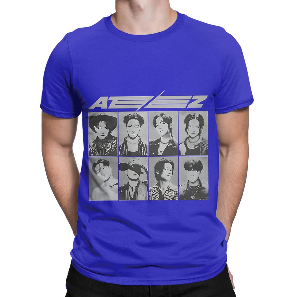 aAteez black poster Novelty 100 Cotton TShirt aAteez Tees Tops For Unisex