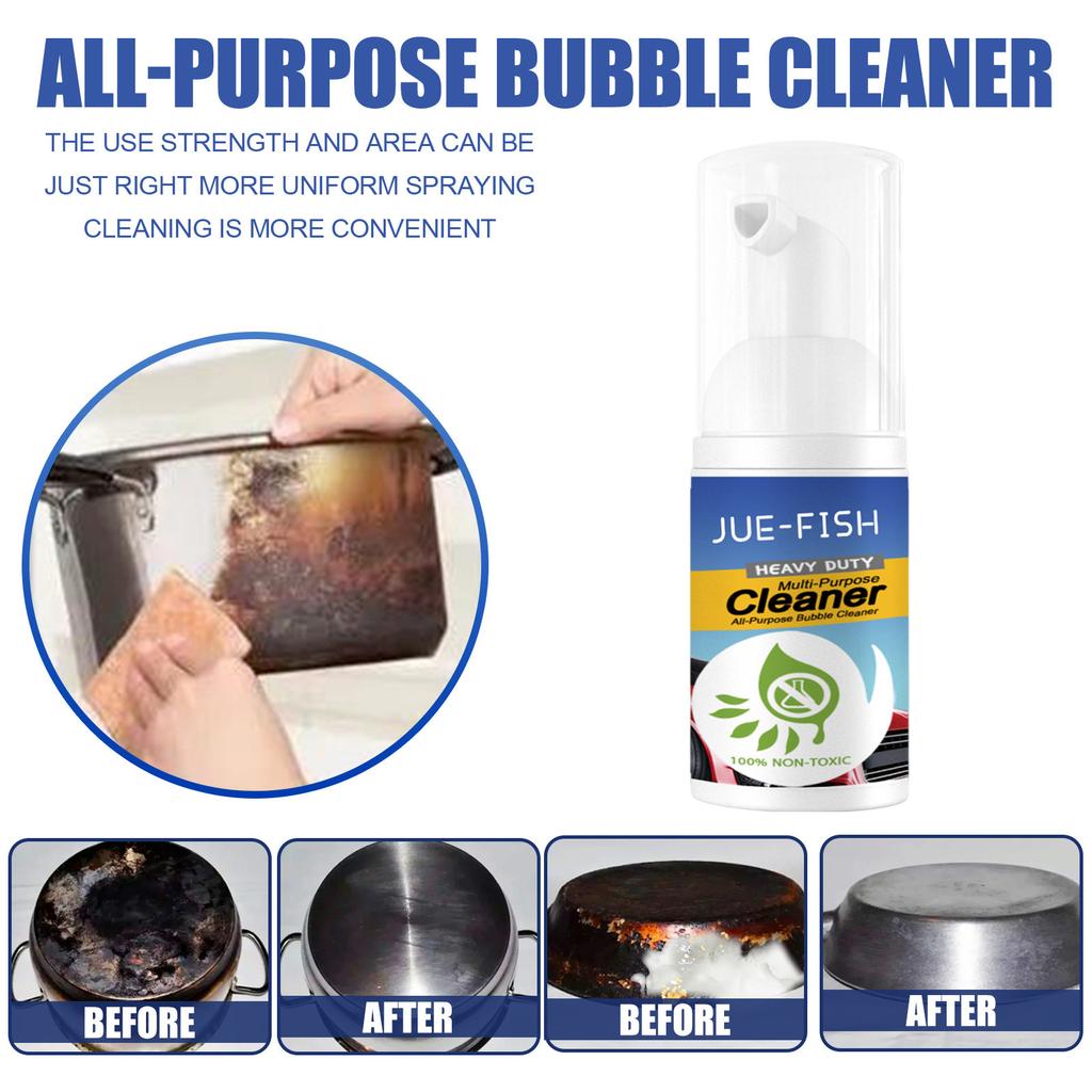 Heavy Oil Cleaner Foam Effective Grease Cleaner Multipurpose Dirt Stains Cleaning Grill Oven Degreaser Oil Cleaning Bubble Spray
