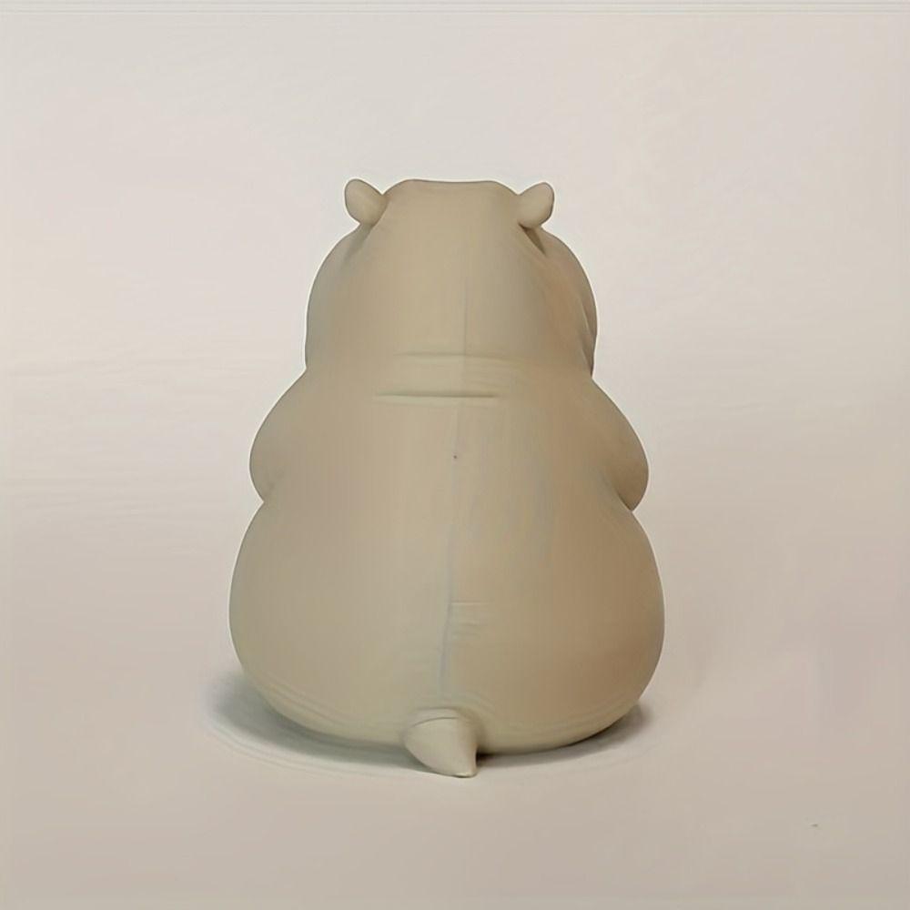 Desktop Decoration Irritable Hippopotamus Ornament 3D Printing Desktop Sculpture Decoration  Home