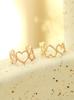 Minimalpiercing 14K Bubble Heart Ear Cuff Clip-On
