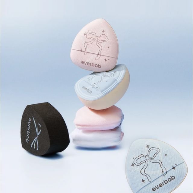 everbab - Bow Series Pink Bow Mini Finger Puff Set Mini Finger Puff Set (6pcs)