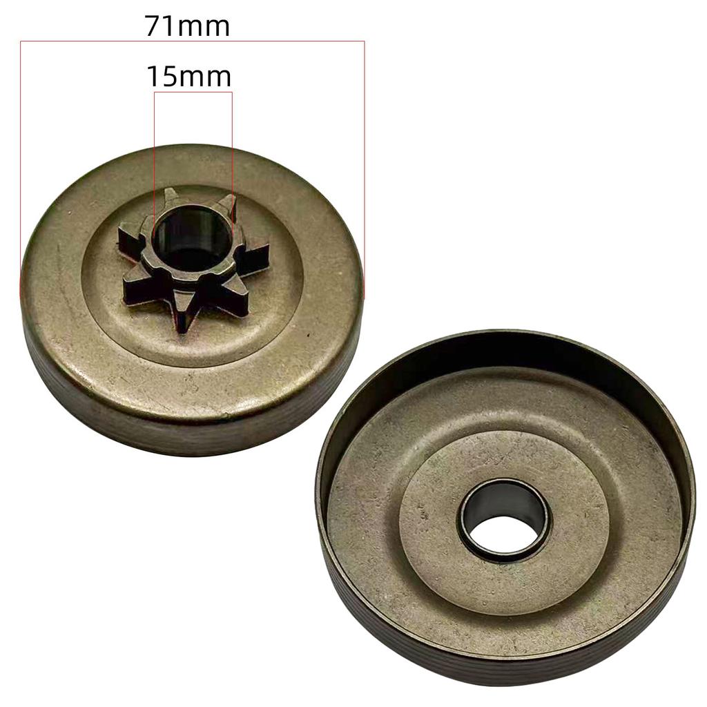 Cast Iron Clutch Drum Gear Turntable Passive Disc For 5200 Engine Chainsaw Replacement Chainsaw Spare Part