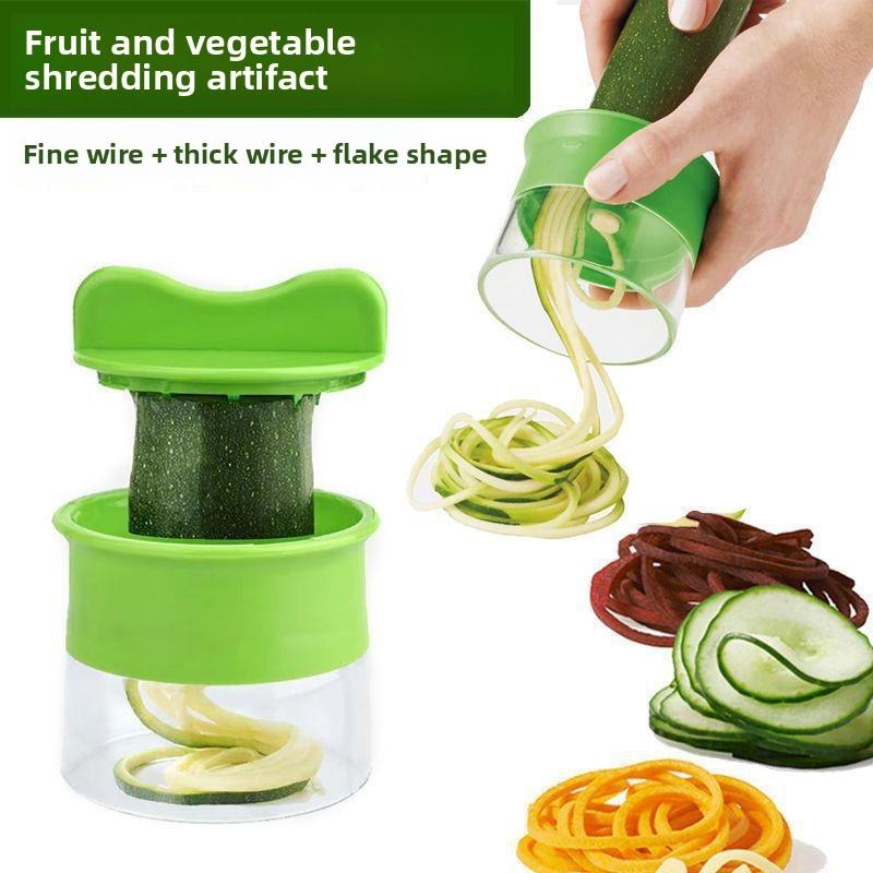 

Vegetable Cutter Kitchen Spiral Multi-function Grater зелёный