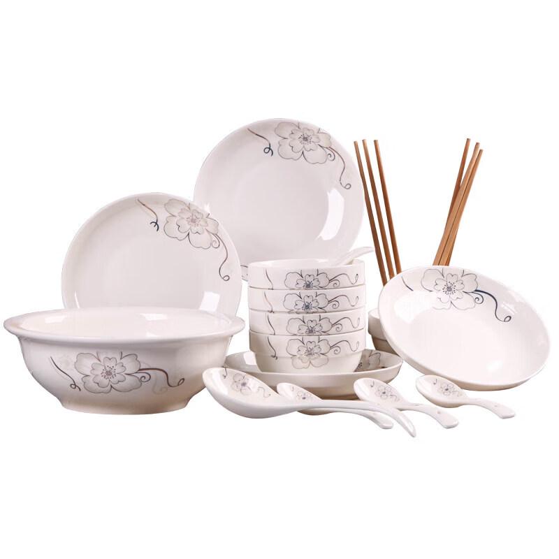 Chinese Style 18-Piece Dinnerware Set