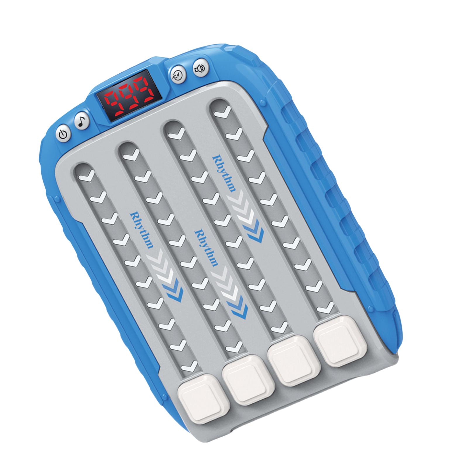 

Интерактивный игровой автомат для детей с ритмом, 6 уровней и динамическими огнями, музыкальное развлечение для мальчиков и девочек, семейные вечеринки синий