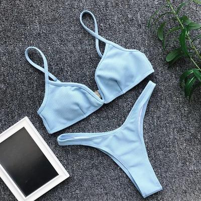 Womens Bikini Set Bandage Push Up Bra V-Neck Swimwear Swimsuit Bathing Beachwear Beach Dress