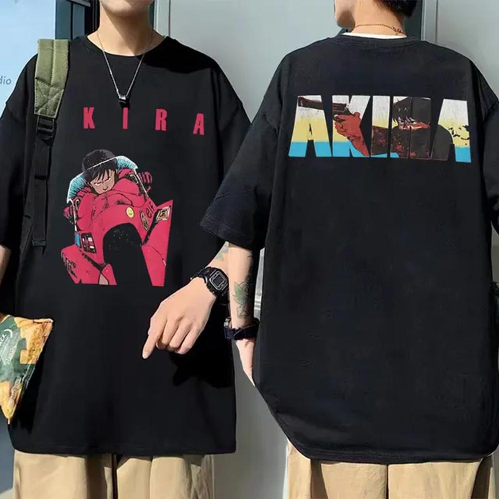 Japanese Anime Neo Tokyo Akira T Shirt Movie Science Fiction Manga Shotaro Kaneda Men Short Sleeve T Shirts 100% Cotton 72417