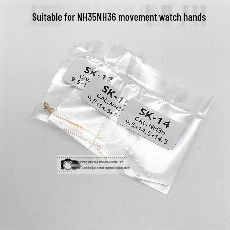 NH36 Three-Hand Watch Repair Set: Hour, Minute, Second Hands (No Luminous)