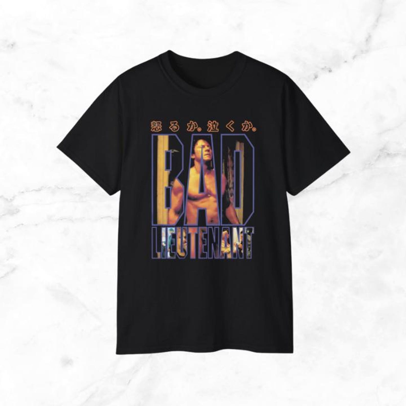 Bad Lieutenant 1992: Harvey Keitel, Abel Ferrara - Shirt, Vintage Japanese Movie Poster Shirt L