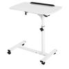 Portable Multifunctional Removable Laptop Desk with Wheels Bed Sofa Books Snack White