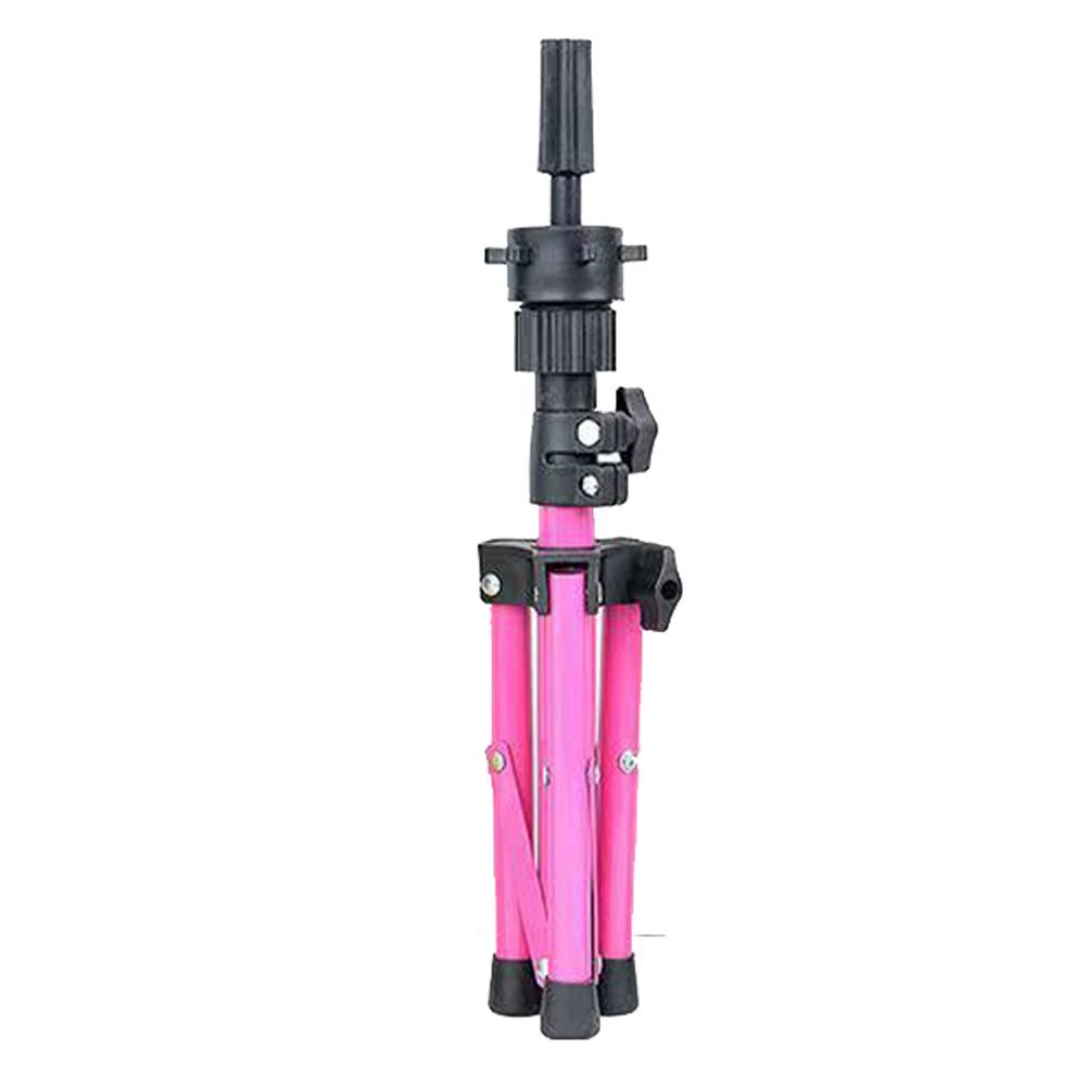 Metal Wig Mannequin Head Tripod, Adjustable Hairdressing Training Stand, Stable Wig Holder Bracket for Hair Styling and Practice