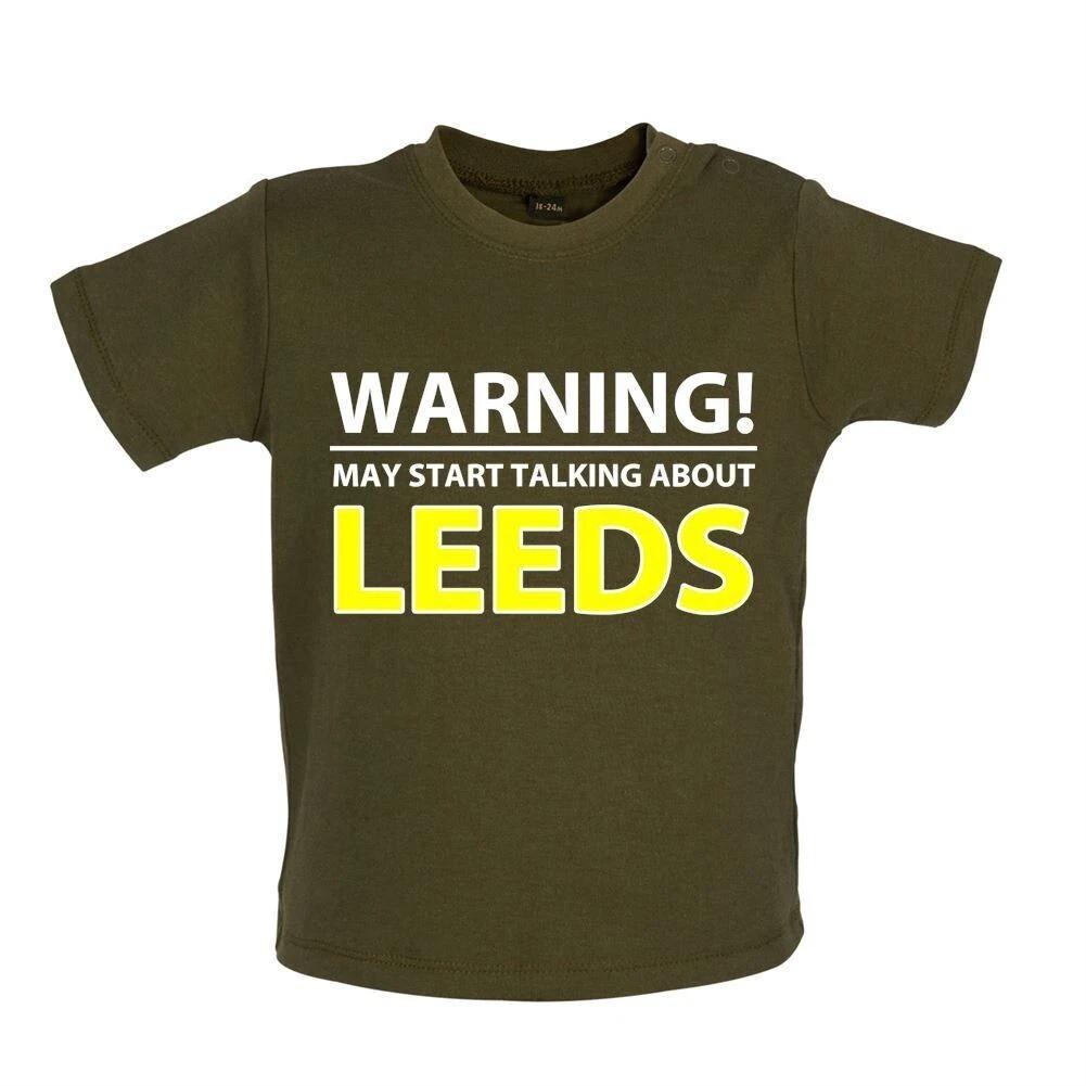 May Parler About Leeds - Kids T-Shirt Tees Top - United Gifts White Elland Road 150