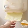 Space Saving Wall Mounted Tissue Box Plastic Garbage Bag Storage Rack Napkin Paper Case  Office